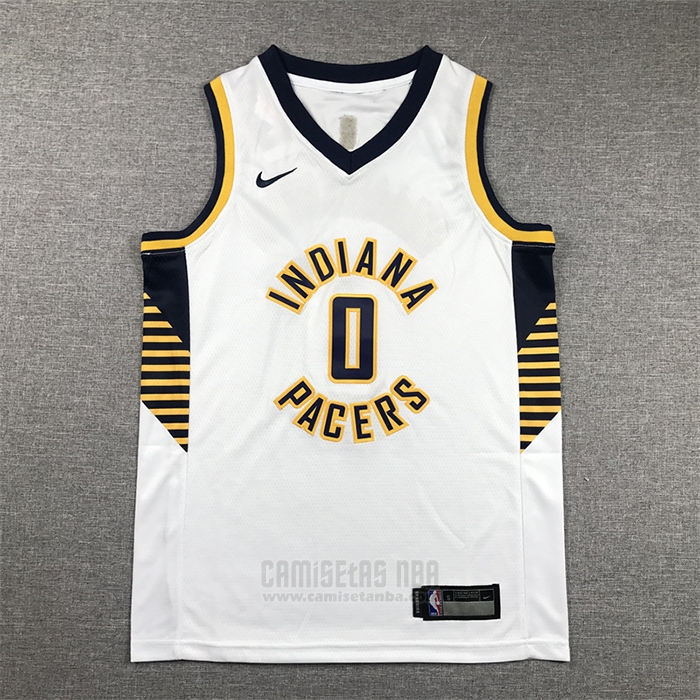 Camiseta Nino Indiana Pacers Tyrese Haliburton #0 Association 2022-23 Blanco